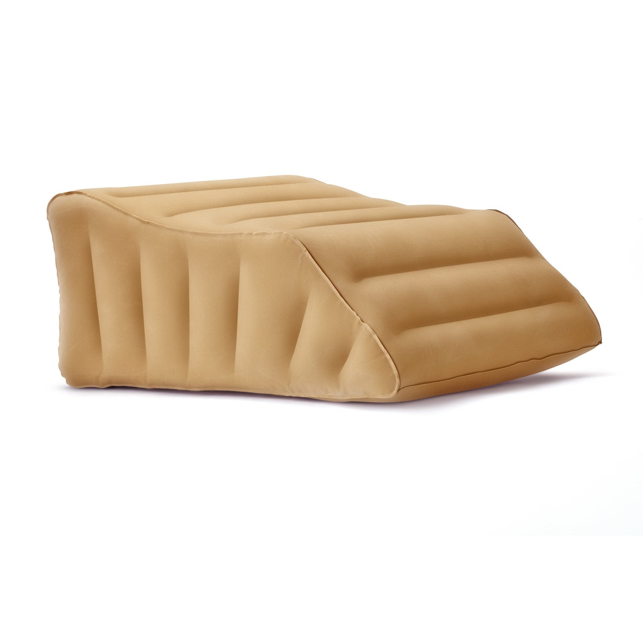 Elevating Inflatable Leg Rest Lifter Wedge - Bed Pillow Wedge Ramp Cushion, Size: Tan - Firm, Beige